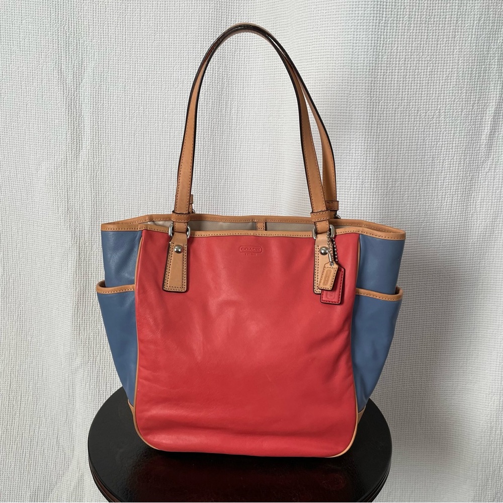 Coach Park Color Block Tote
